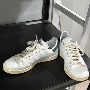 Adidas Men's Stan Smith Sneakers with Green Accent